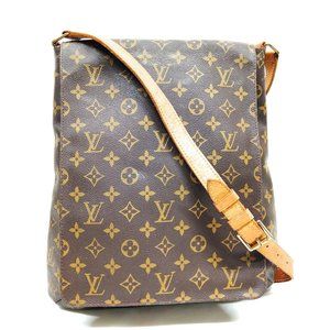 100% Authentic Louis Vuitton Musette Brown Monogram Crossbody Bag